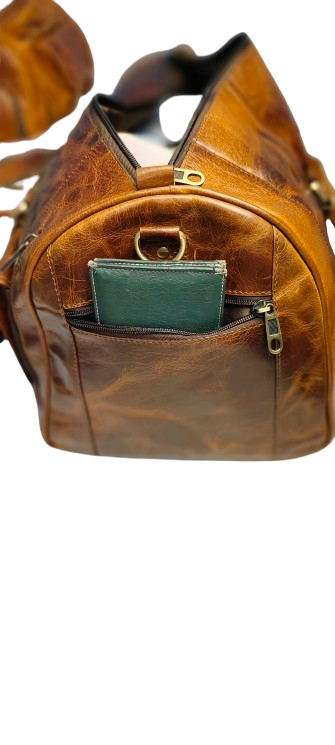 Brown premium Leather Duffel Bags