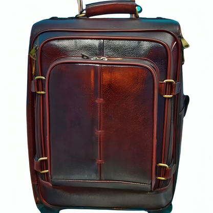 Dark Brown Cherry Trolley Bag